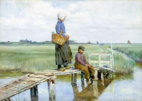 钓鱼约 1904-05
