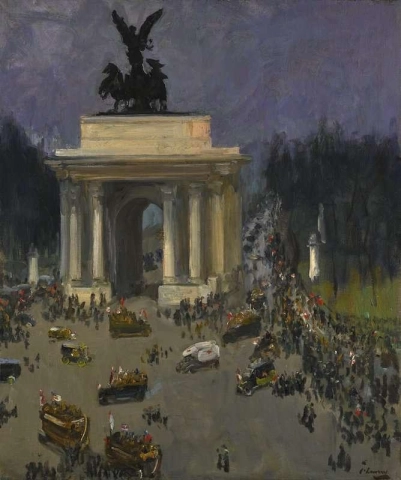 停战日 1918 年 11 月 11 日 伦敦格罗夫纳广场 1918