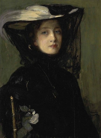 Maria in Schwarz 1901-07