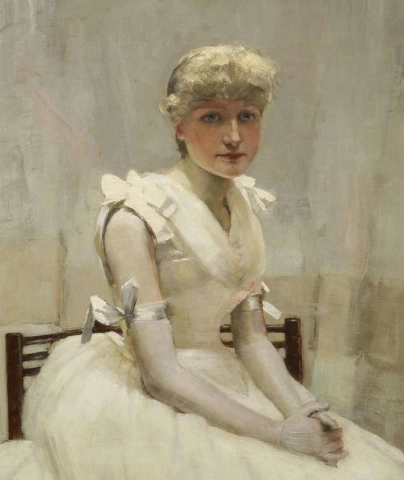 一位年轻女士的肖像 1886