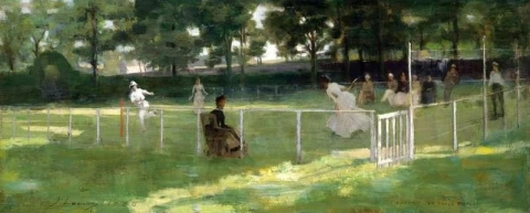 Sketch For The Tennis Party 1885