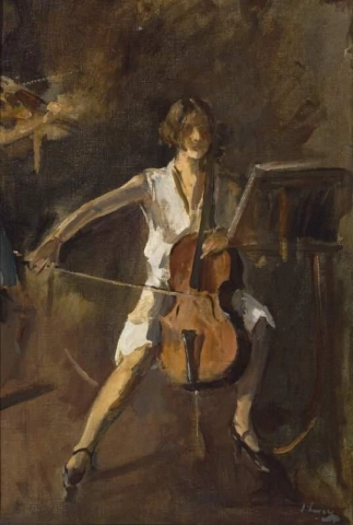 Il suonatore di violoncello 1929