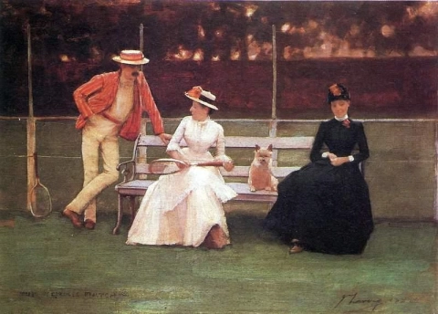 The Tennis Match 1885
