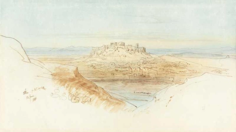 Athens From Mount Lycabettus 1848