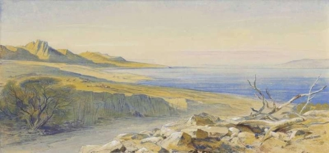 Масада из Мертвого моря Иордания 1858 г.