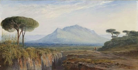 Monte Soratte vicino Roma Italia 1880