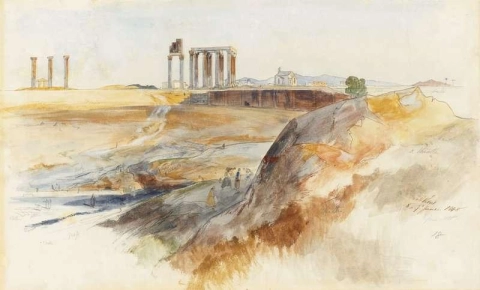 Il Tempio di Zeus Olimpio Atene 1848