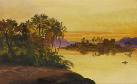 Il Tempio di Philae sul Nilo 1858