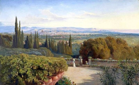 Veduta di Firenze da Villa Petraja 1861