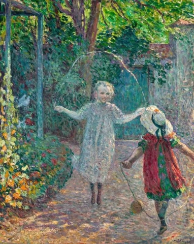 Этюд для девочек на скакалке, около 1899 г.