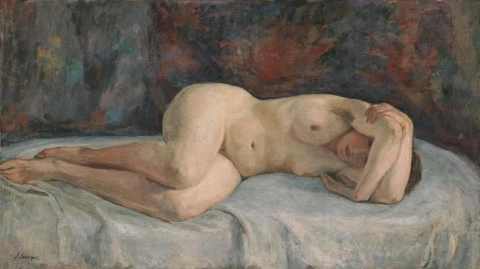 Nude Stretching Arms Crossed Ca. 1925-26