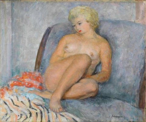 裸体坐姿，约 1934-35