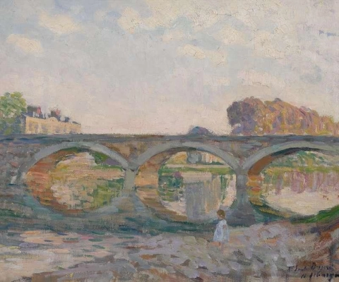 Ponte Marne perto de Lagny, ca. 1905