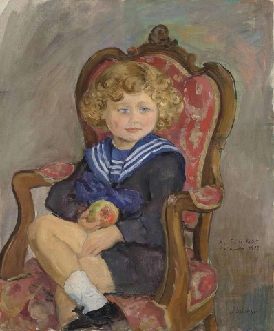 埃米尔·查伯特·儿童肖像 1923