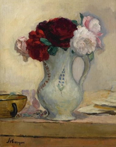 Rosas em uma jarra