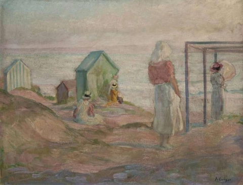 Saint-jean-de-monts på stranden 1917