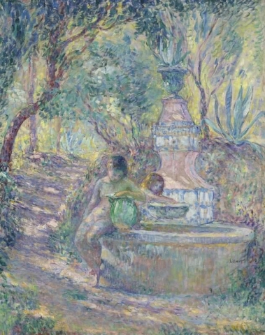 Saint-Tropez Dos muchachas La Fontaine 1906