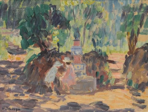 Saint-Tropez-Kinder am Brunnen 1906