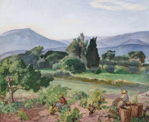 Harvest in the Faron Valley 1923