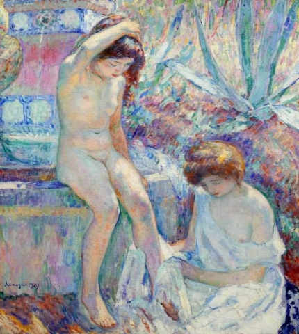 ヴィラ デミエール マダム ルバスクとマルト ラ フォンテーヌ 1907