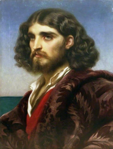 意大利男子头像，约 1864 年
