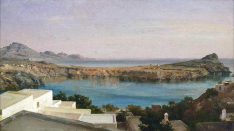 Линдос, Родос, около 1867 г.