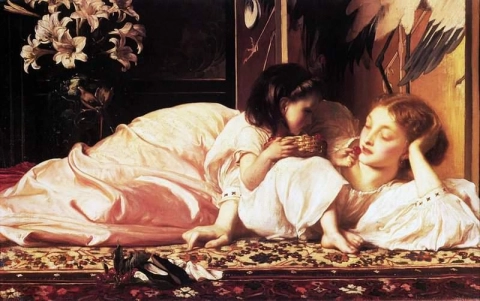 어머니와 아이, 1865년경