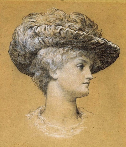Portret van Dorothy Dene, een studie om rustig rond te dwalen in een trance van nuchter denken, 1884