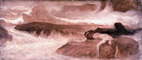 The Death Of Leander Ca. 1887