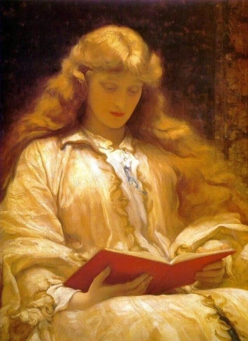 الخادمة ذات الشعر الذهبي Ca.1895