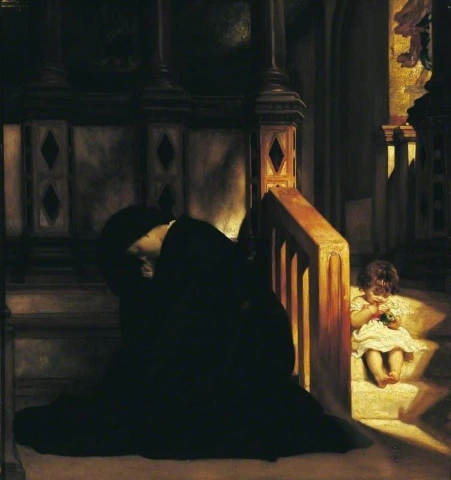 Молитва вдовы, ок. 1864–1865 гг.