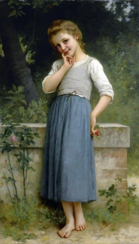 체리를 들고 있는 어린 소녀 1900