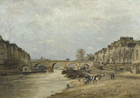 The Seine At Pont Marie Ca. 1876-77