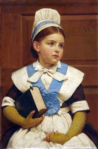 Hyväntekeväisyyskoulun tyttö 1882