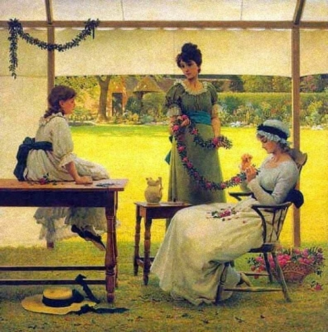 Die Girlande ca. 1886