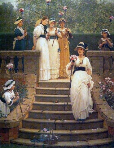 The Rose Queen - Koningin-roos van de Rosebud Garden of Girls