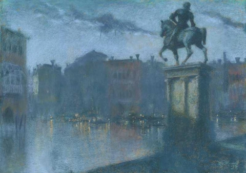 カンポ サンティ ジョバンニ エ パオロ ヴェネツィアの夕暮れ 1912