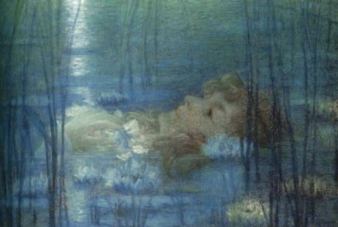 Ophelia - Atriz Suzanne Reichenberg em Alexandre Dumas Hamlet 1900