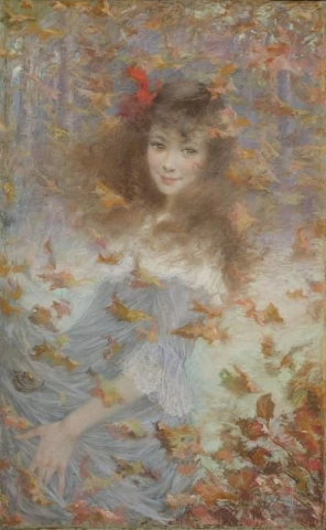 Portrett av Suzanne De Laborde grevinne Doria 1896-1998 1906