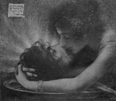Саломея обнимает отрубленную голову Иоанна Крестителя, около 1896 г.