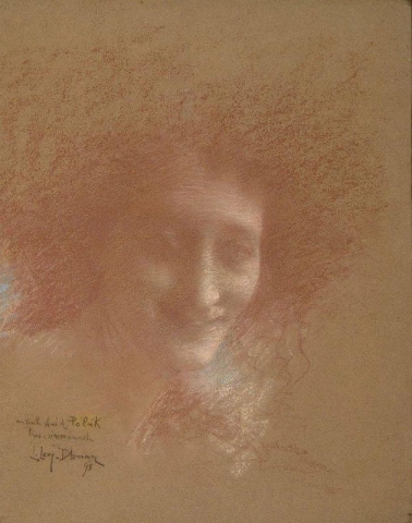 Testa di donna di profilo 1898