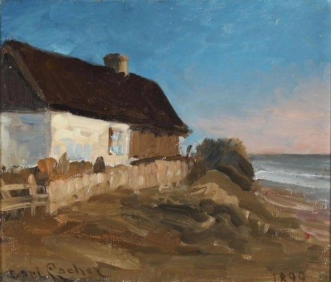 Ein Blick von einer Küste aus einem Fishermans Cottage 1899