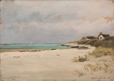 Een zicht op de kust bij Villingeb K 1885