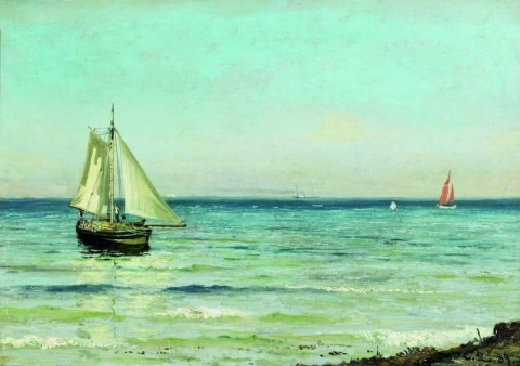 Coastal Landscape With Ships
