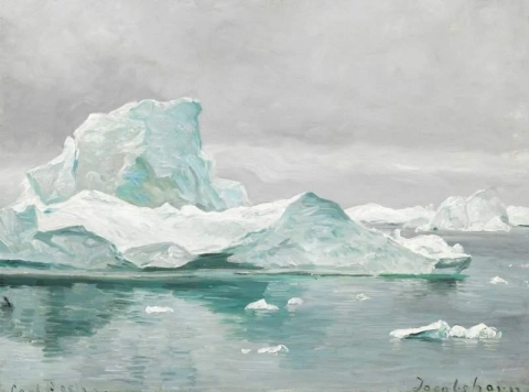 Isberg Vid Ilulissat På Grönland