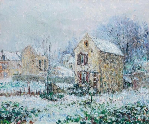 Snø rundt Pontoise 1905
