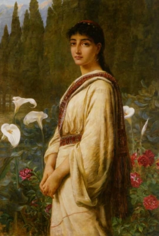 Eine orientalische Lilie 1885