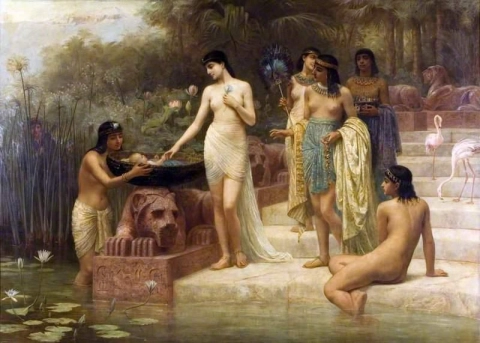 Дочь фараона - Нахождение Моисея 1886 г.