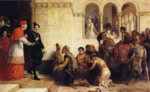 Die Bittsteller. Vertreibung der Zigeuner aus Spanien 1872
