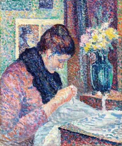 女人缝纫 1893